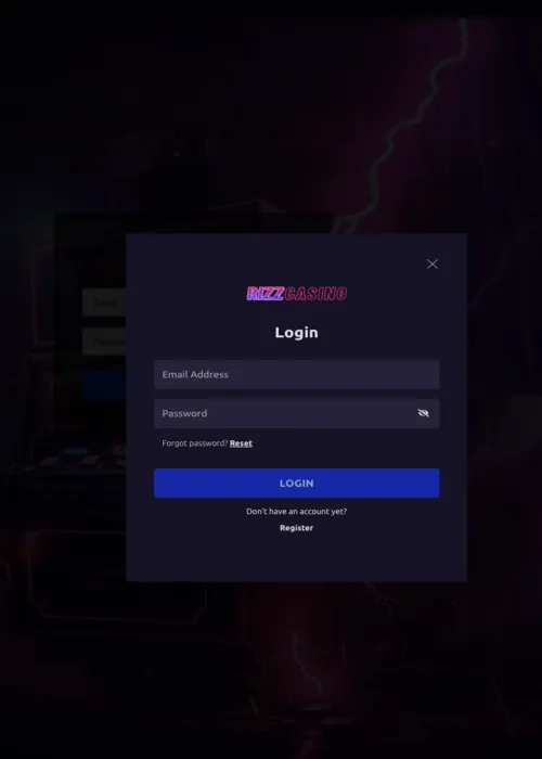 Connexion compte joueur sécurisée Rizz Casino